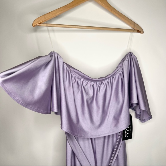NWT SHOP 17 STARE FASHION JUMPSUIT SMALL LAVENDER - Picture 4 of 5